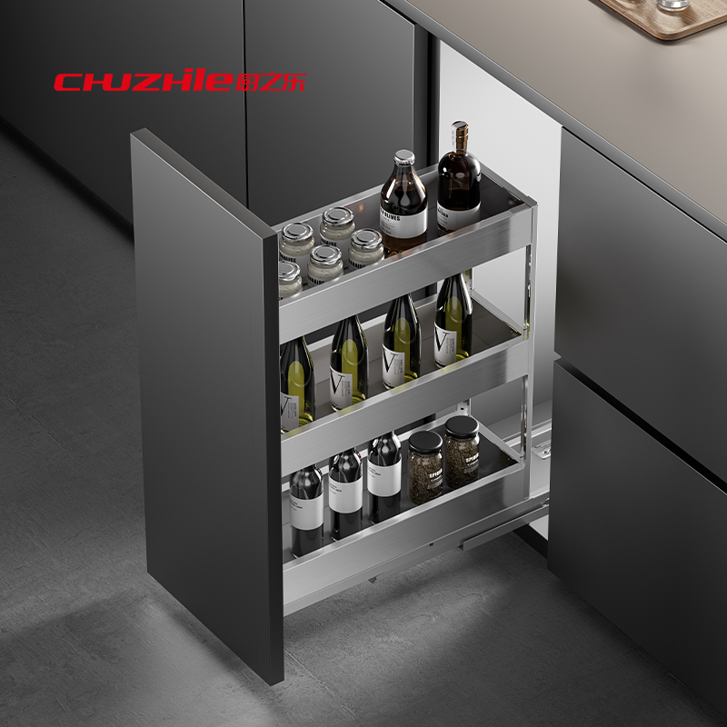 不锈钢调味侧拉篮-窄拉篮Stainless Steel Seasoning Side Basket-Narrow Basket