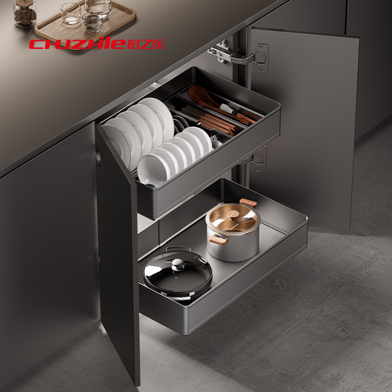 4边铝材炉台篮4 Sided Aluminum Pull Out Basket