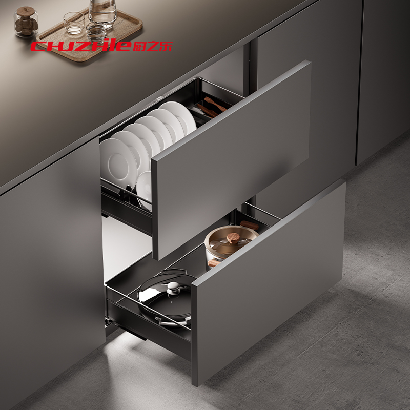 3边铝材炉台篮3 Sided Aluminum Pull Out Basket