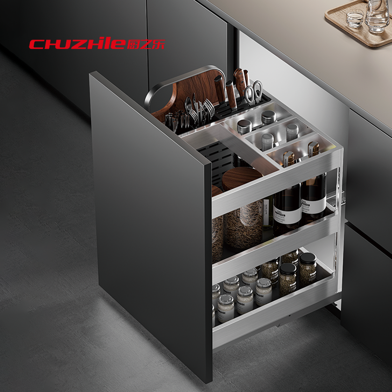 不锈钢调味立体篮Stainless Steel Cabinet Basket